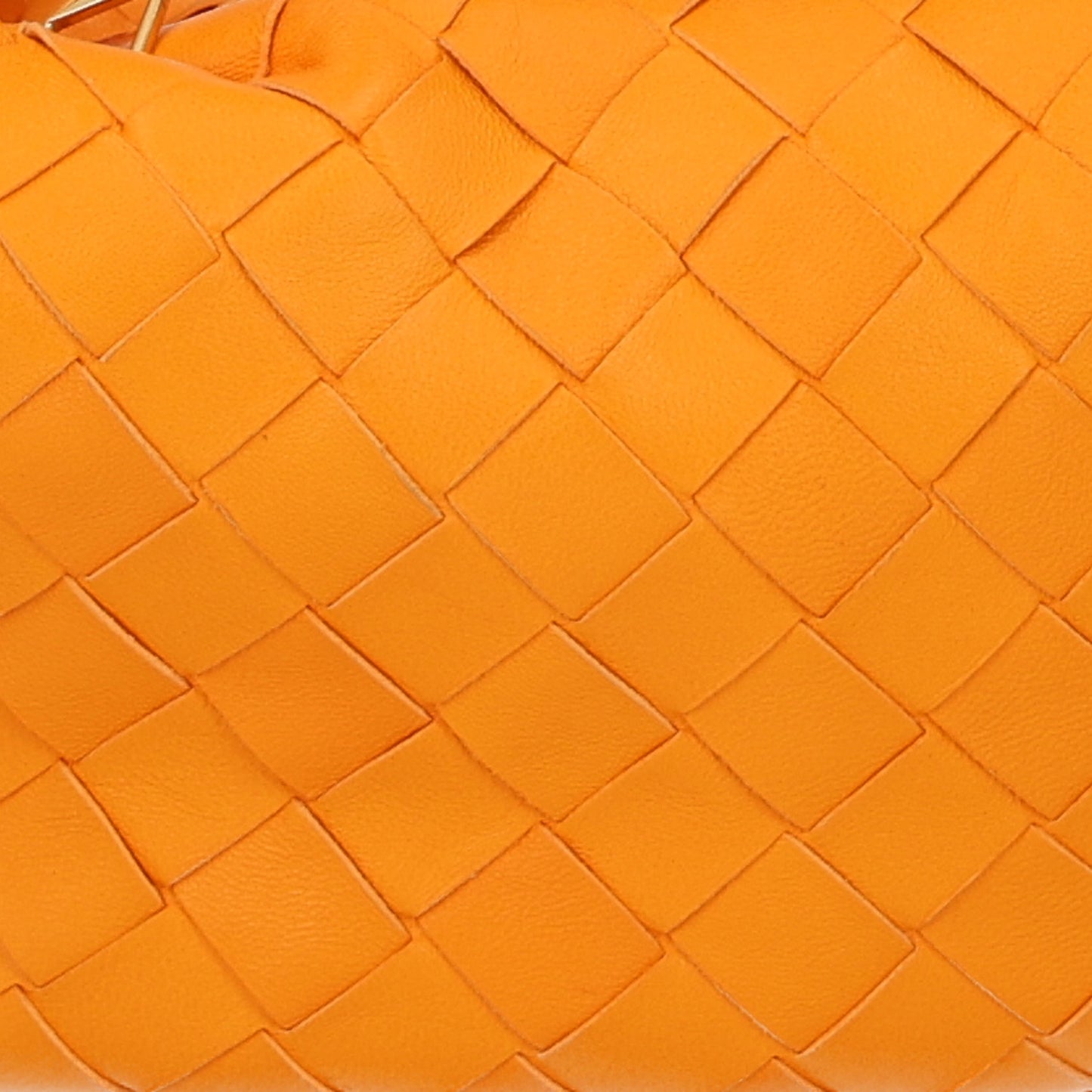 Nappa Intrecciato Mini Jodie Tangerine