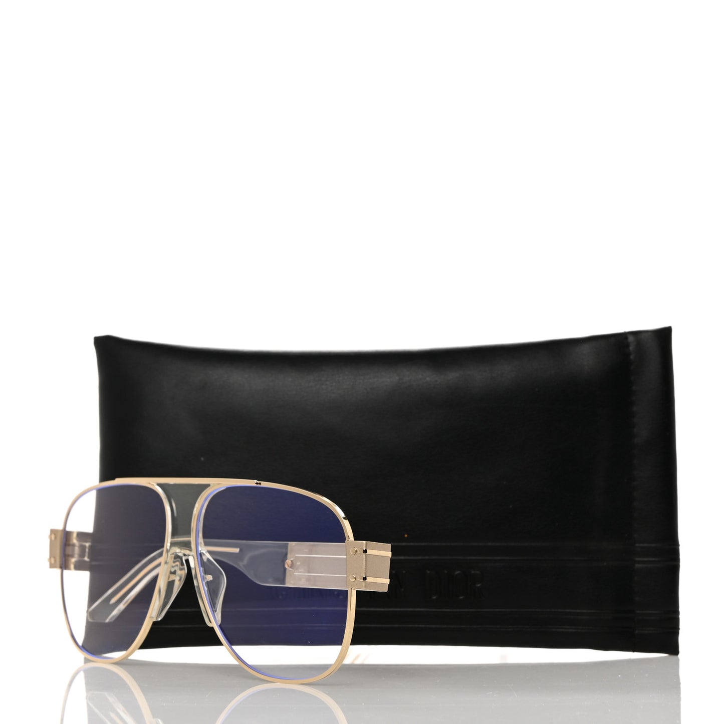 Metal Acetate Diorsignature A3U Sunglasses Gold