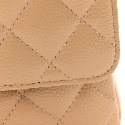 Chanel Caviar Quilted Medium Double Flap Beige Clair 12 of 14