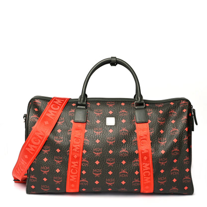 MCM Visetos Large Traveler Weekender Duffle Bag Winter Moss 1 of 12