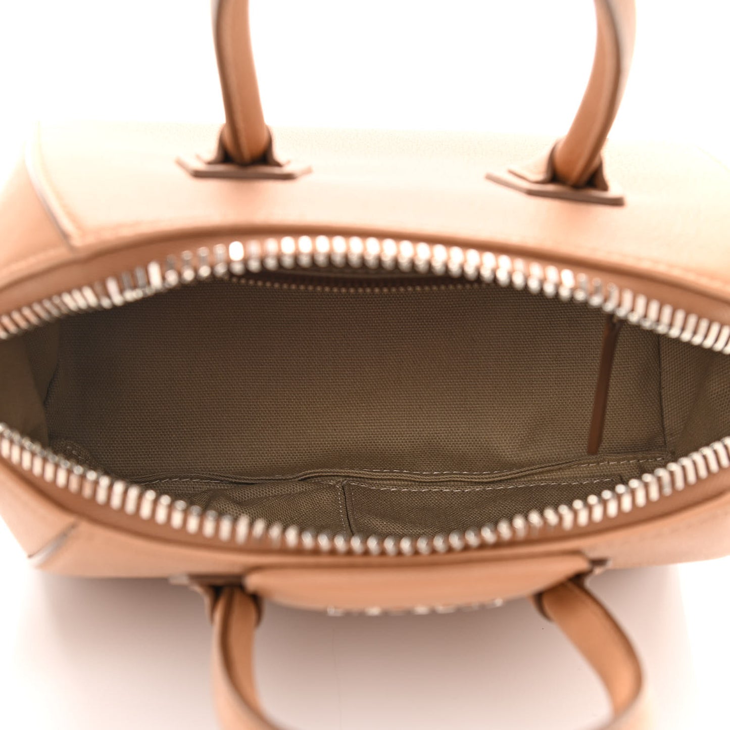 Sugar Goatskin Mini Antigona Medium Beige