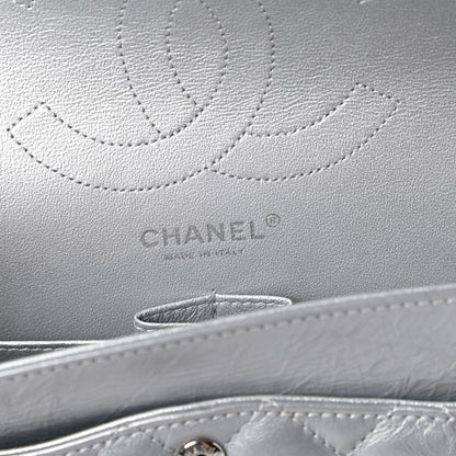 Chanel Metallic Aged Calfskin 2.55 Reissue 225 Flap Silver 8 of 10