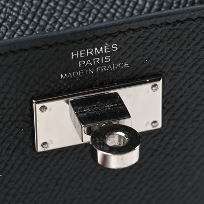 Hermes Epsom Kelly Pocket Compact Wallet Black 6 of 9