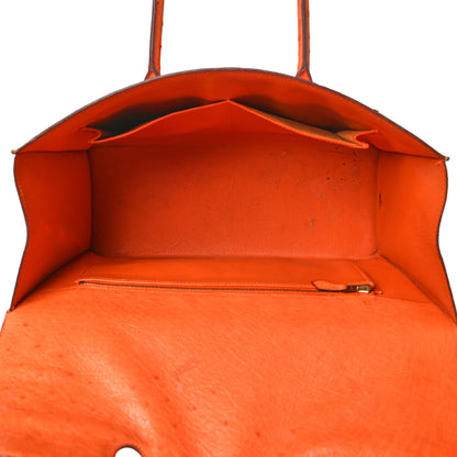Hermes Ostrich Drag 32 Orange 5 of 20