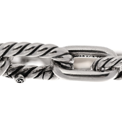 David Yurman Sterling Silver 18K Yellow Gold 8.5mm Madison Chain Bracelet 3 of 4