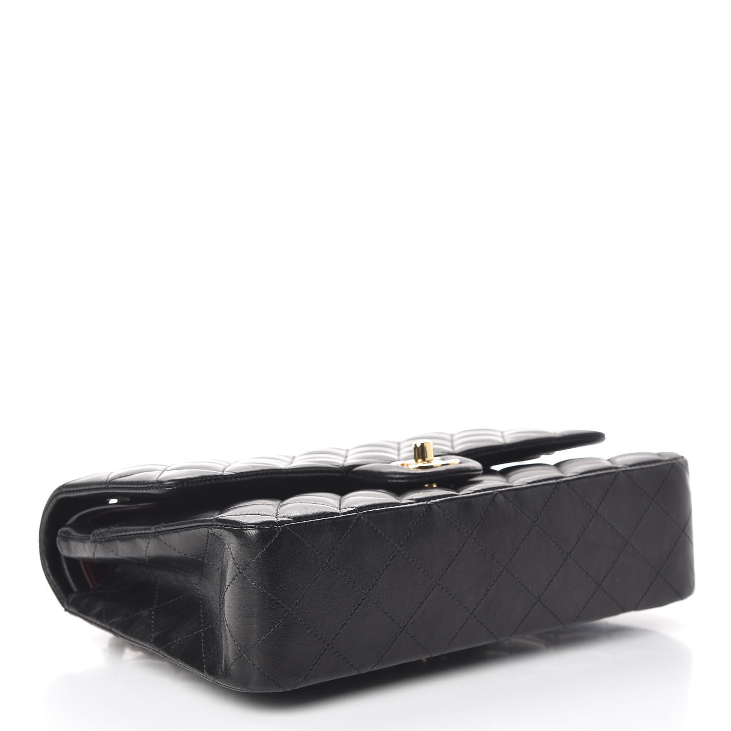 Chanel Lambskin Quilted Medium Double Flap Black 4 of 18
