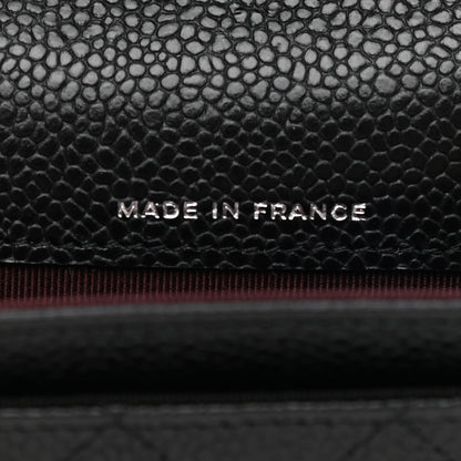 Chanel Caviar Quilted Flap Card Holder Wallet Black 7 of 9
