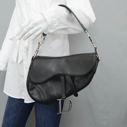 Christian Dior Leather Saddle Bag Black 2 of 11