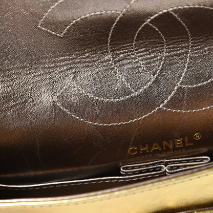 Chanel Metallic Aged Calfskin Quilted 2.55 Reissue 225 Flap Gold 7 of 11