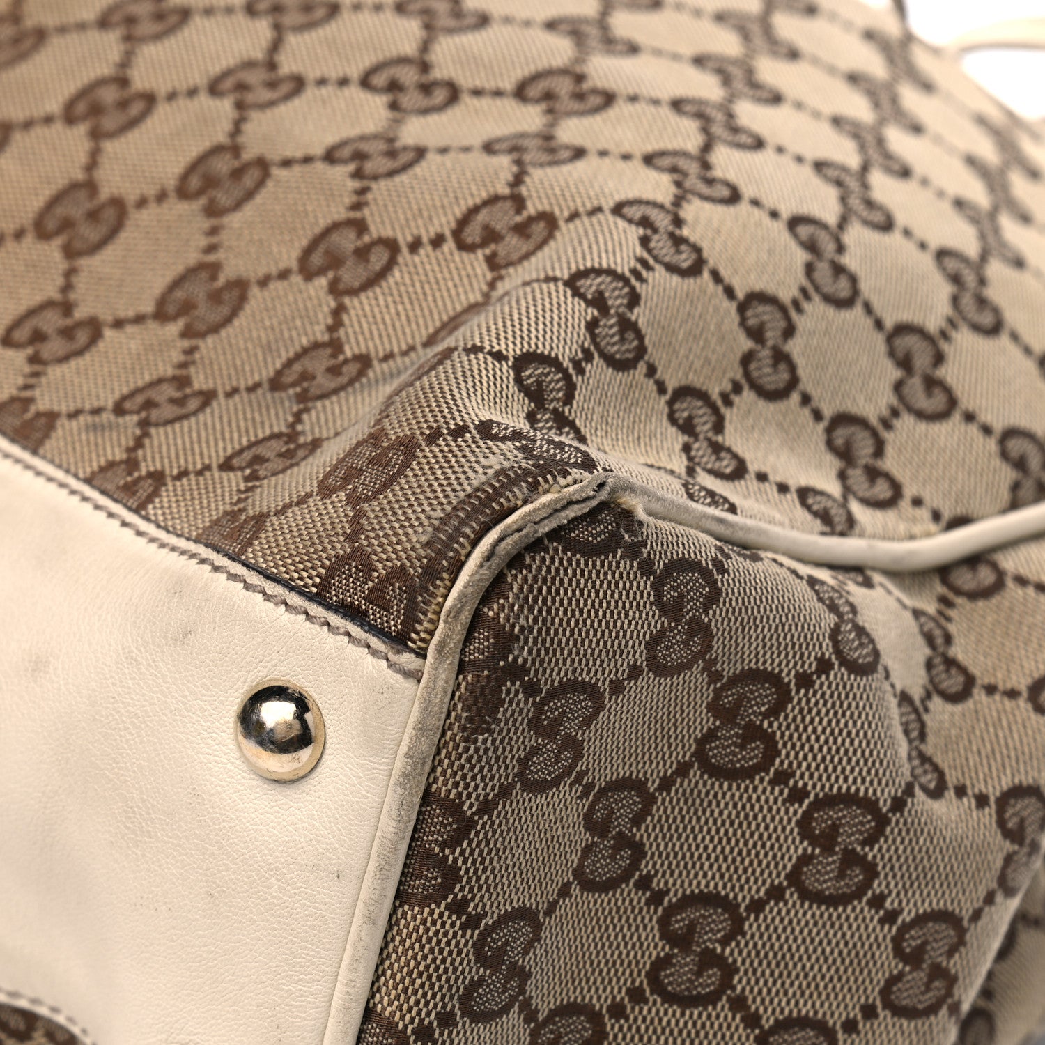 Gucci Monogram Peggy Braided Tote Off White 11 of 22