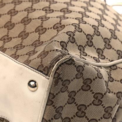 Gucci Monogram Peggy Braided Tote Off White 11 of 22