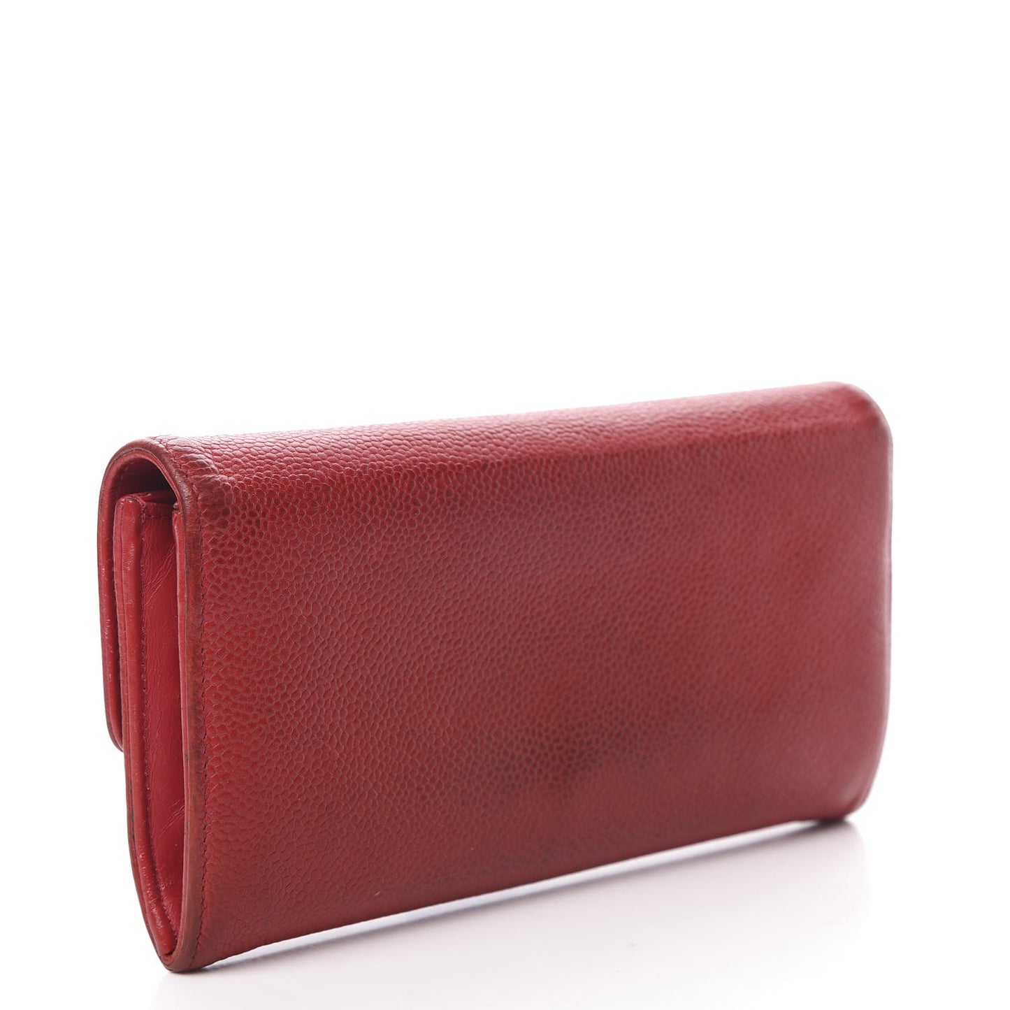 Caviar Timeless CC Large Flap Wallet Red