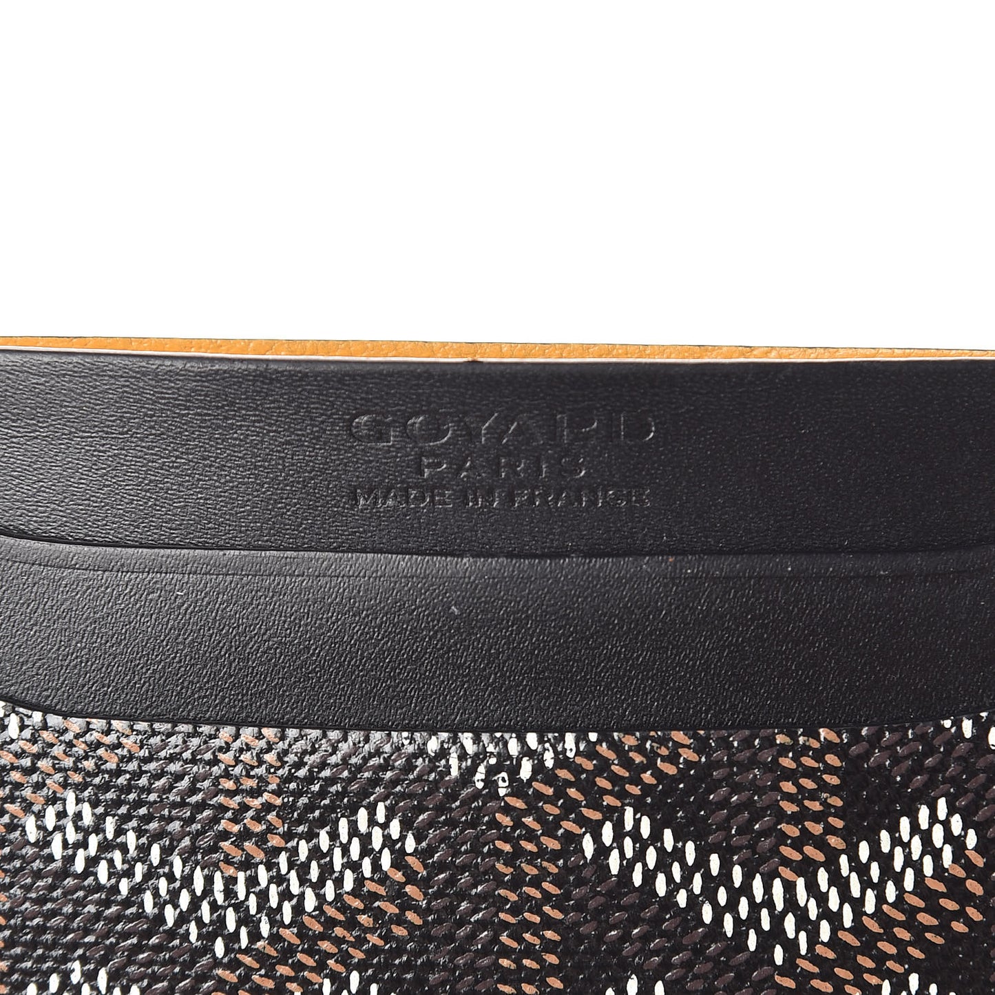 Goyardine Saint Sulpice Card Holder Black