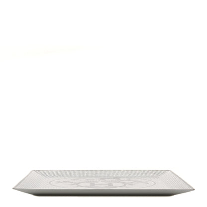 Hermes Porcelain Mosaique au 24 Platine Square Plate 3 of 9