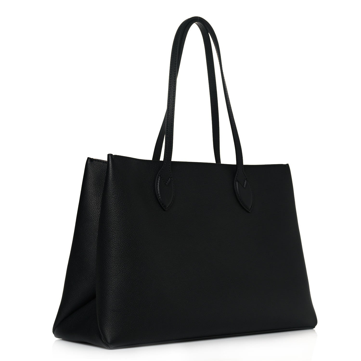 Louis Vuitton Grained Calfskin Lockme Shopper Black 2 of 9