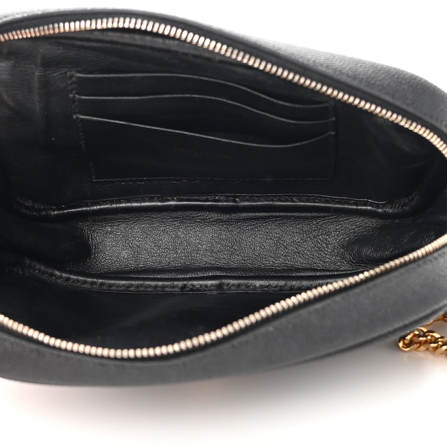 Saint Laurent Grain De Poudre Matelasse Monogram Mini Lou Camera Bag Black 5 of 14