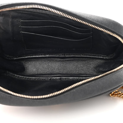 Saint Laurent Grain De Poudre Matelasse Monogram Mini Lou Camera Bag Black 5 of 14