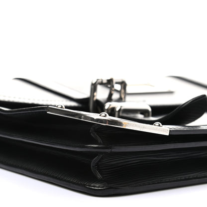 Louis Vuitton Epi Larry Briefcase Black 7 of 7