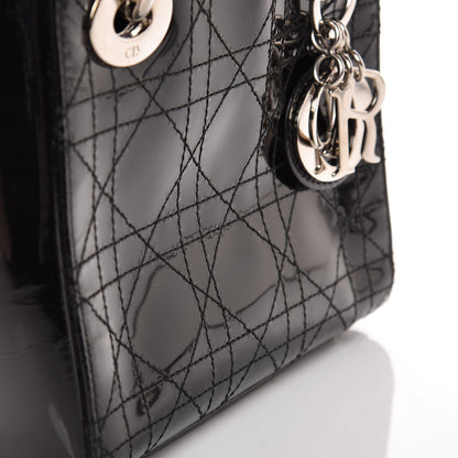 Christian Dior Patent Cannage Mini Lady Dior Black 10 of 11