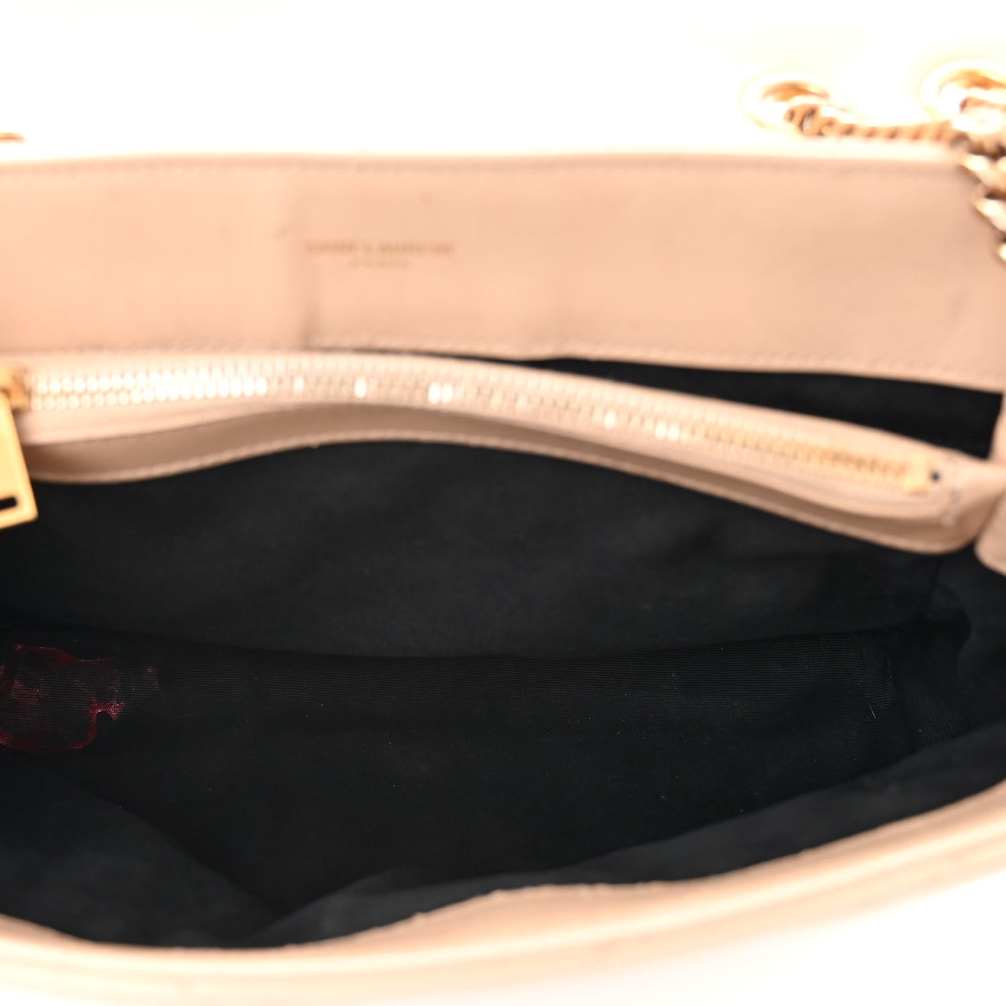 Calfskin Y Quilted Monogram Medium Loulou Chain Satchel Dark Beige