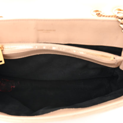 Saint Laurent Calfskin Y Quilted Monogram Medium Loulou Chain Satchel Dark Beige 5 of 14