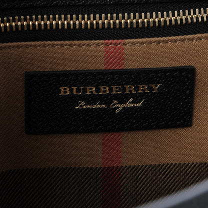 Burberry Soft Grain Calfskin Medium Buckle Tote Black 8 of 11