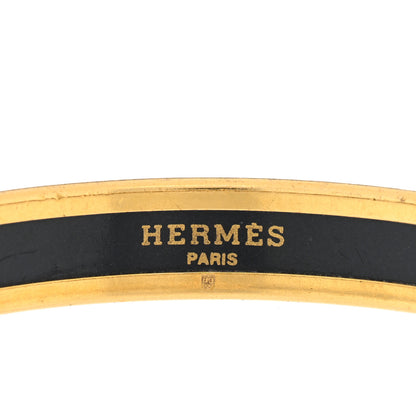 Hermes Enamel Printed Narrow Caleche Bracelet White 3 of 3