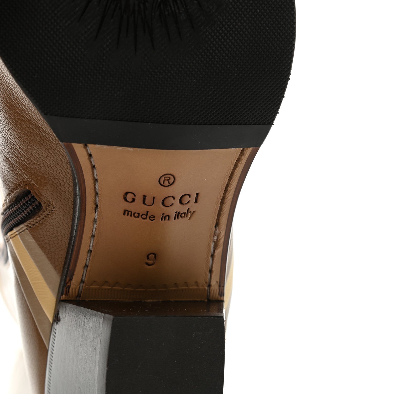 Gucci Goatskin Mens Zahara Interlocking G Horsebit Boots 9 Friky Taupe Oatmeal Butter Sand Storm 6 of 10