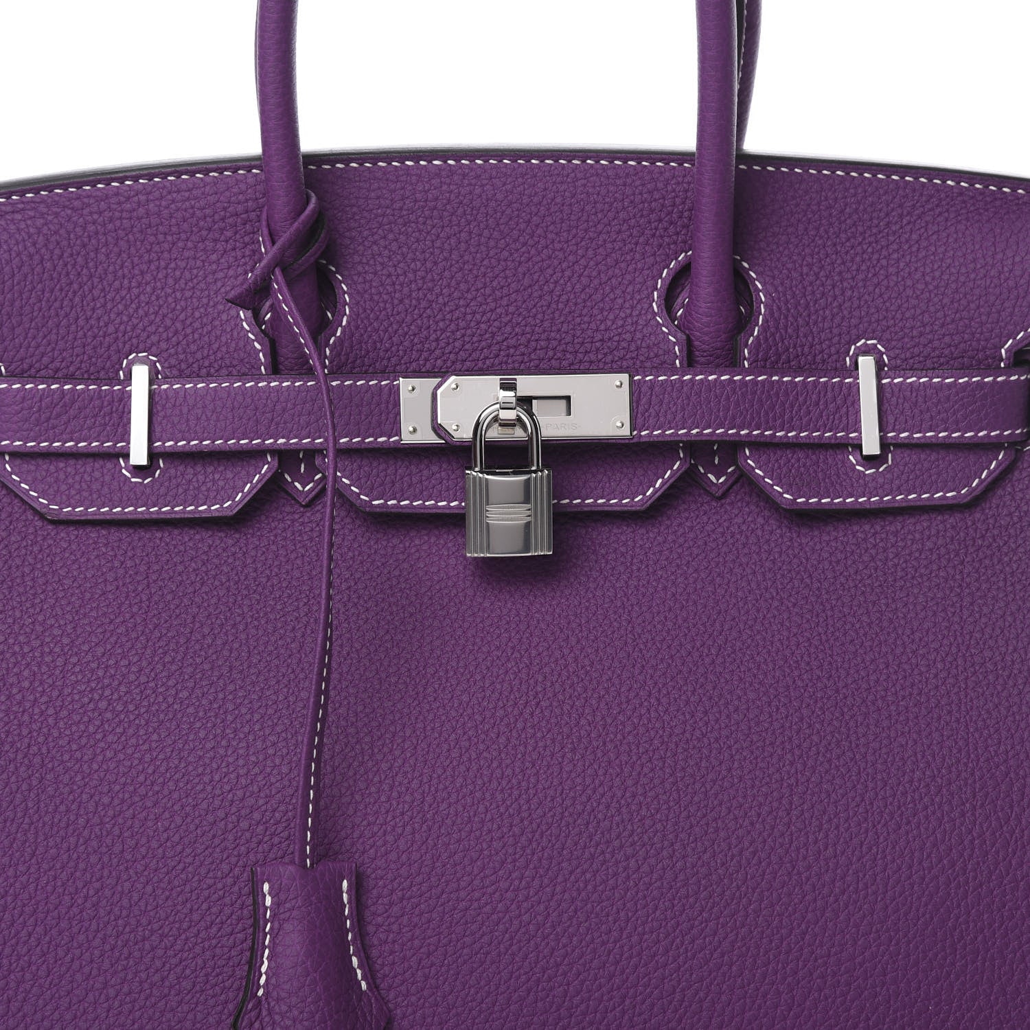 Hermes Togo Horseshoe Birkin 30 Anemone Charcoal 8 of 11