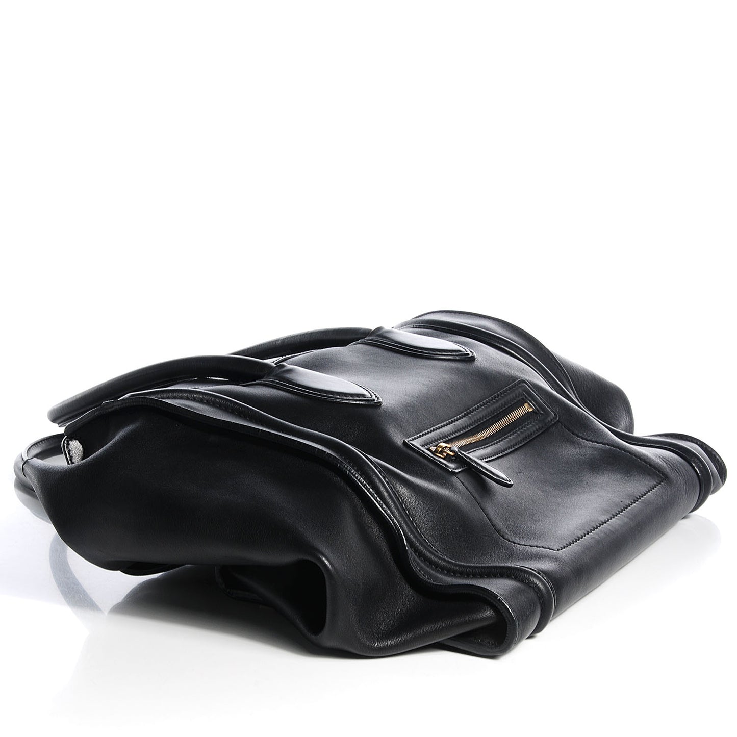Smooth Calfskin Medium Luggage Black