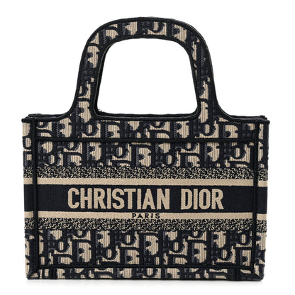 Christian Dior Oblique Mini Book Tote Blue Multicolor 1 of 12