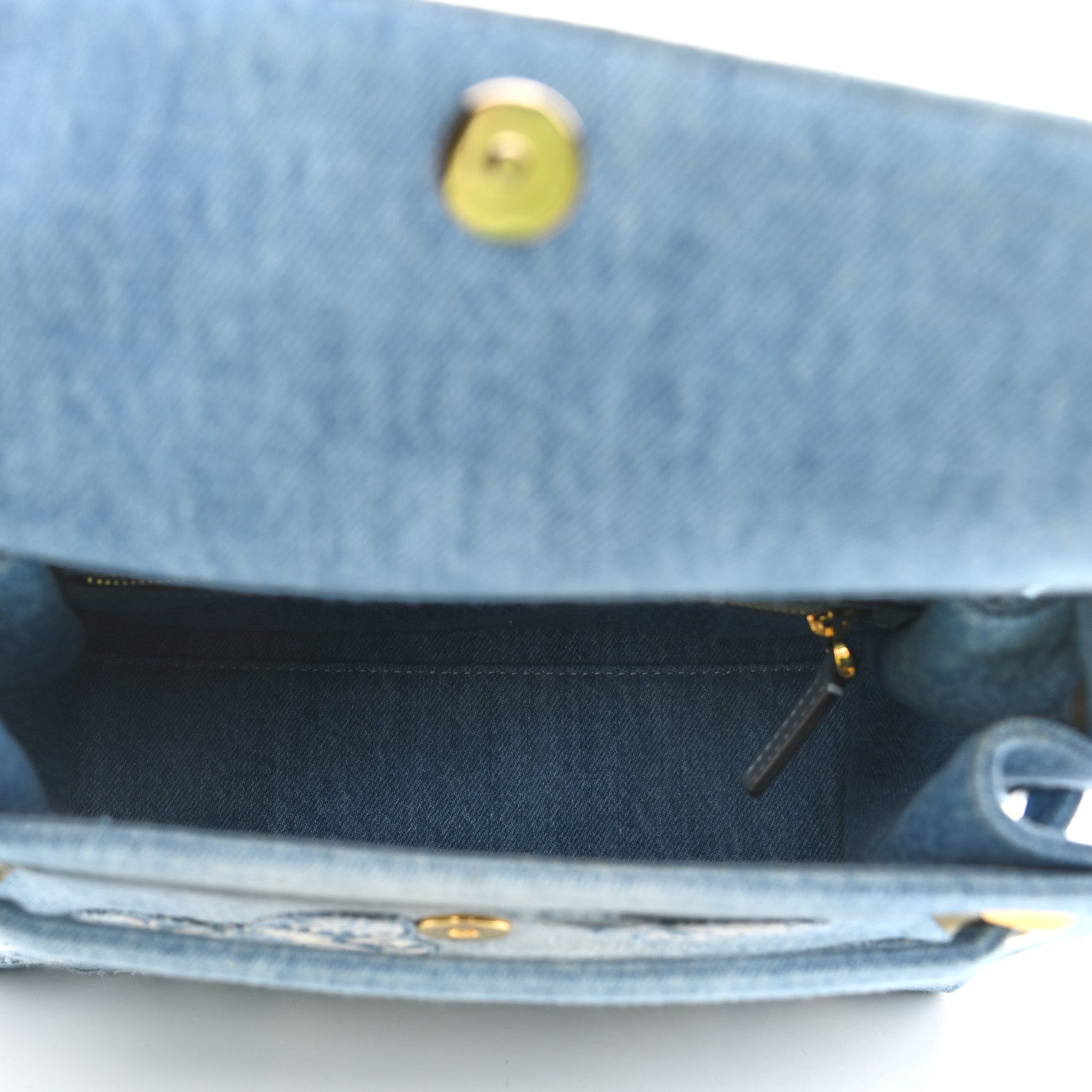 Valentino Garavani Denim Butterfly Small My Rockstud Frame Bag Light Blue 5 of 9