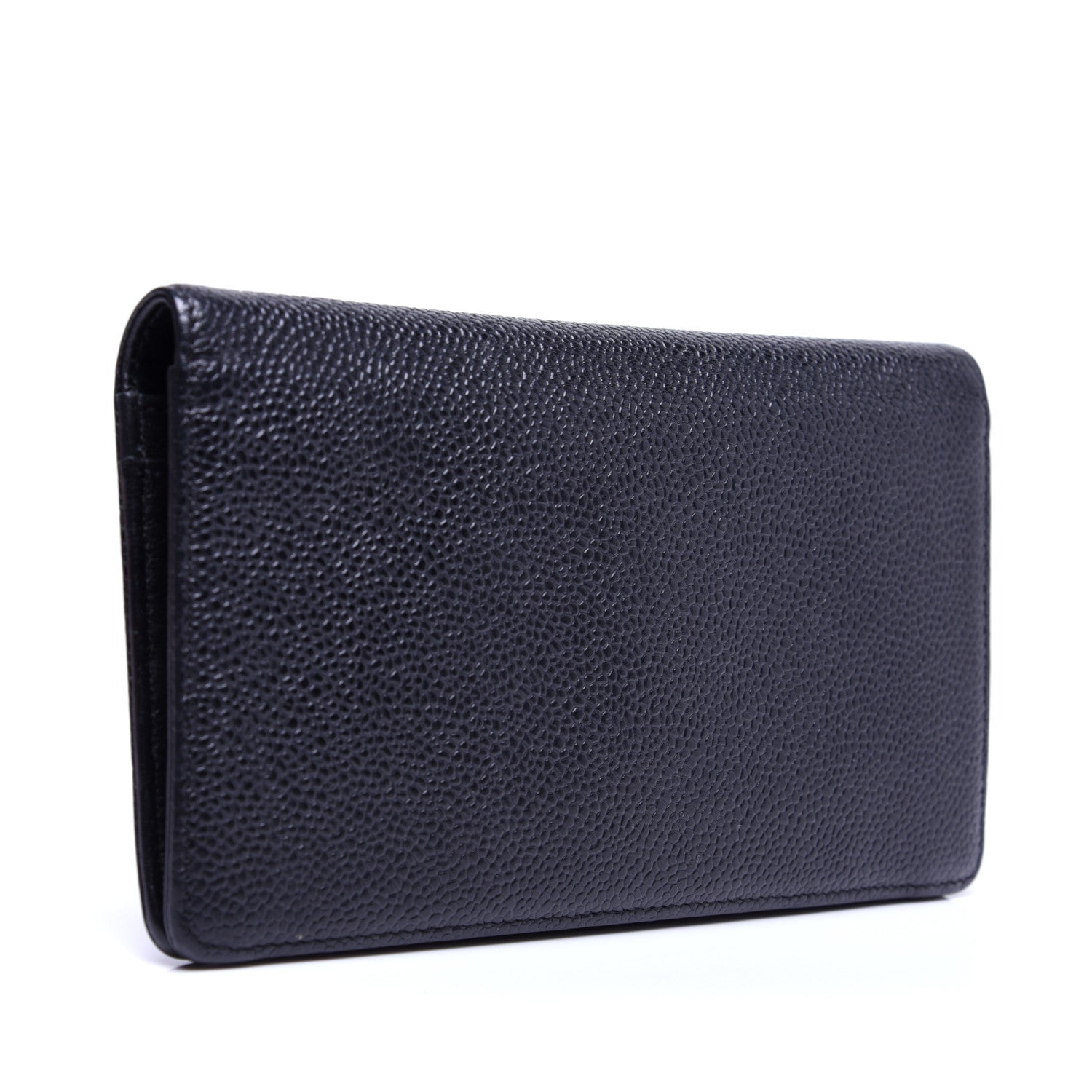 Chanel Caviar Timeless CC Yen Wallet Black 3 of 12