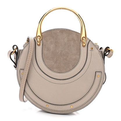 Chloe Calfskin Suede Small Pixie Bag Pastel Grey 1 of 11