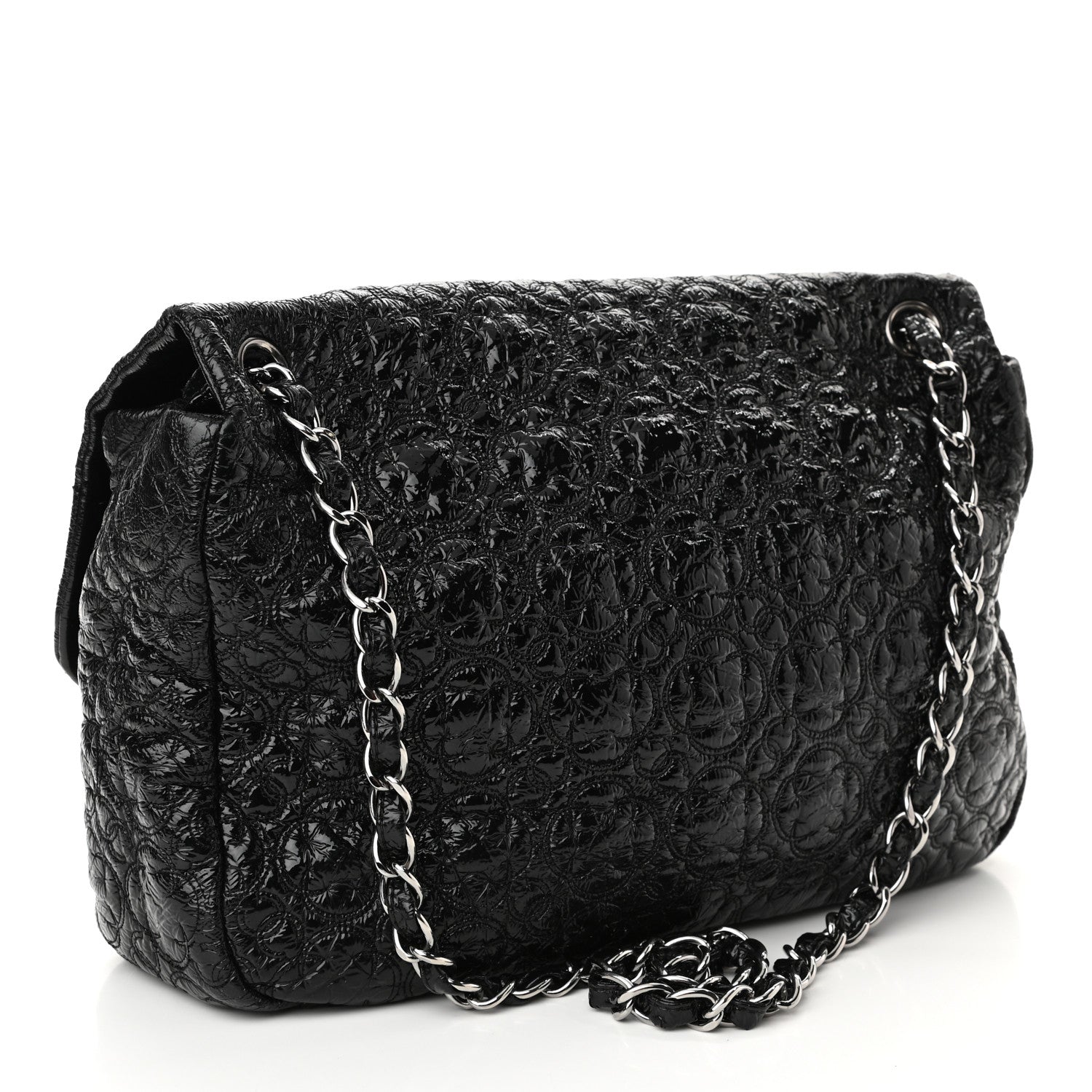 Chanel Vinyl Rock In Moscow Single Flap Black 3 of 10