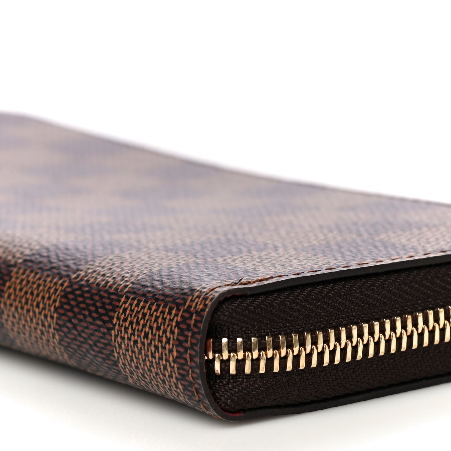 Damier Ebene Clemence Wallet Cherry