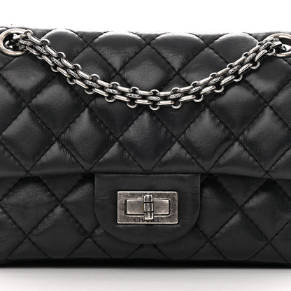 Chanel Iridescent Calfskin Quilted 2.55 Reissue 224 Flap Black 8 of 18