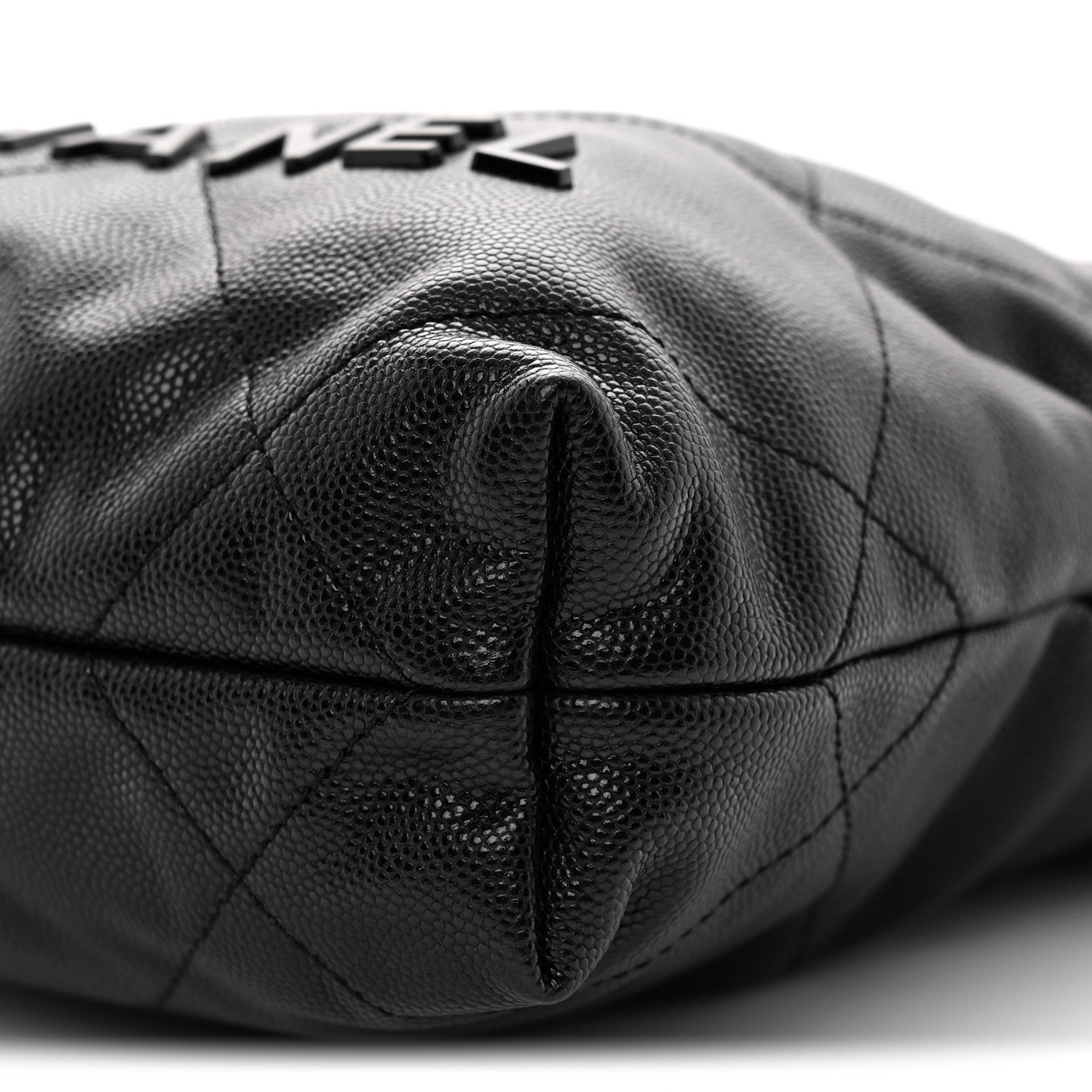Chanel Shiny Caviar Quilted Monochrome Mini Chanel 22 Black 10 of 10