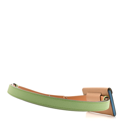 Hermes Epsom Kelly Pocket 18 Belt Vert Criquet Chai Celeste Craie 2 of 6