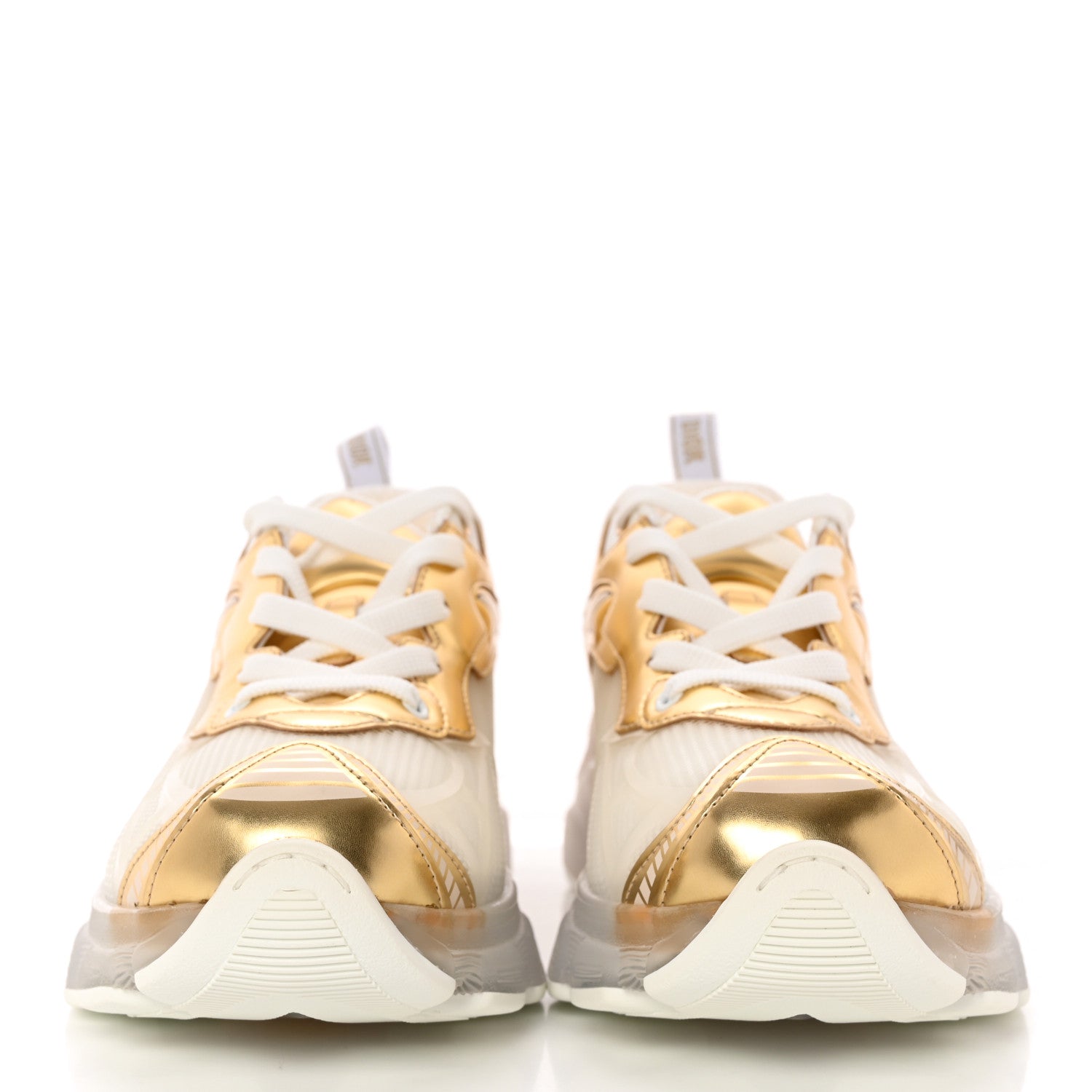 Christian Dior Matte Technical Fabric Mesh Dior Vibe Sneakers 39.5 White Gold 2 of 8