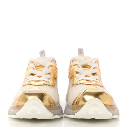 Christian Dior Matte Technical Fabric Mesh Dior Vibe Sneakers 39.5 White Gold 2 of 8