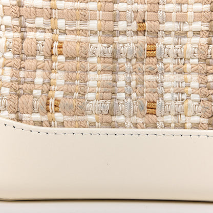 Chanel Tweed Calfskin Quilted Small Gabrielle Hobo Beige Ivory 8 of 13