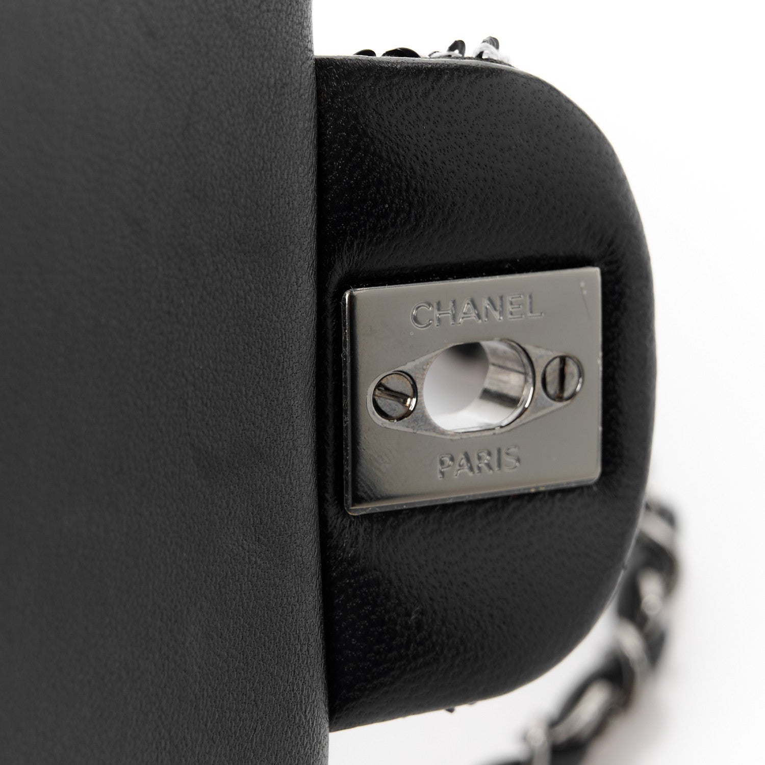 Chanel Sequin Mini Rectangular Single Flap Black 8 of 12