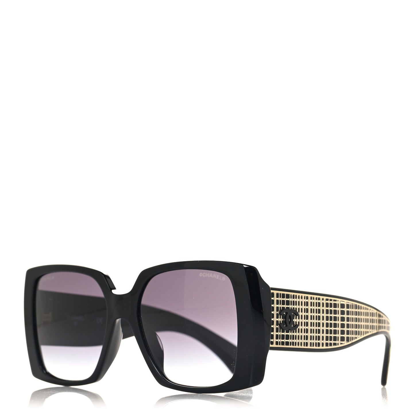 Acetate Rectangle Sunglasses 71551A Black