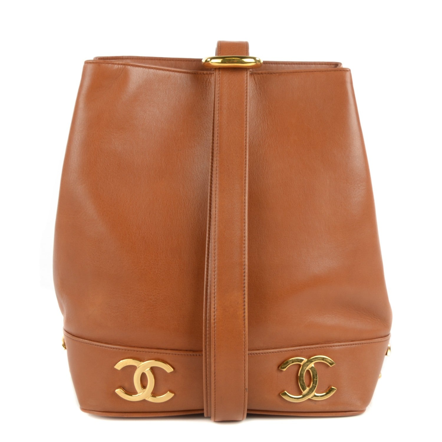 Chanel Lambskin CC Shoulder Bag Light Brown 1 of 8