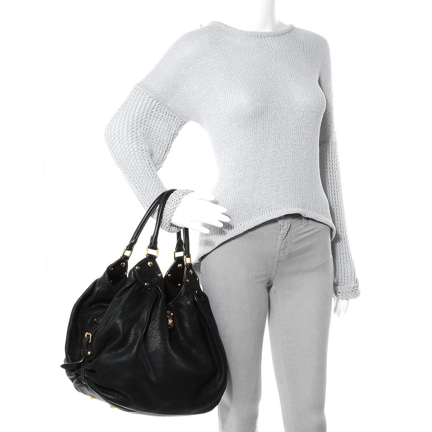 Louis Vuitton Mahina L Black 2 of 7