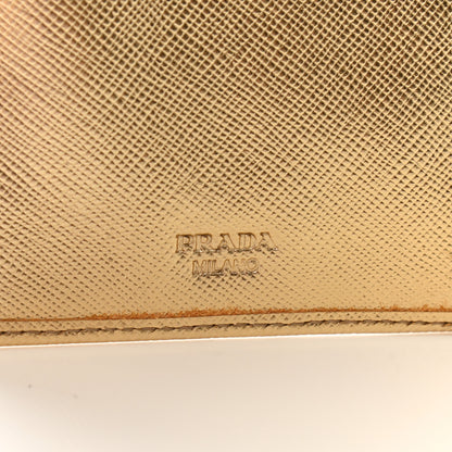 Prada Saffiano Metal Bi-Fold Wallet Platino 6 of 7