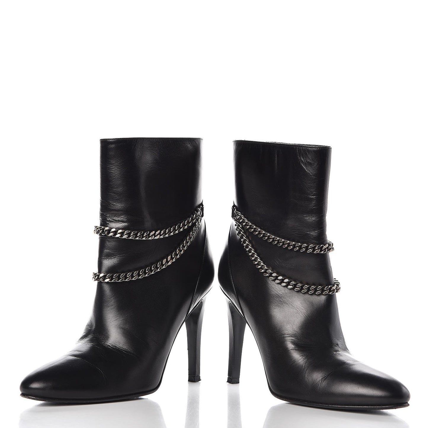 Calfskin Debbie 100 Ankle Boots 38 Black