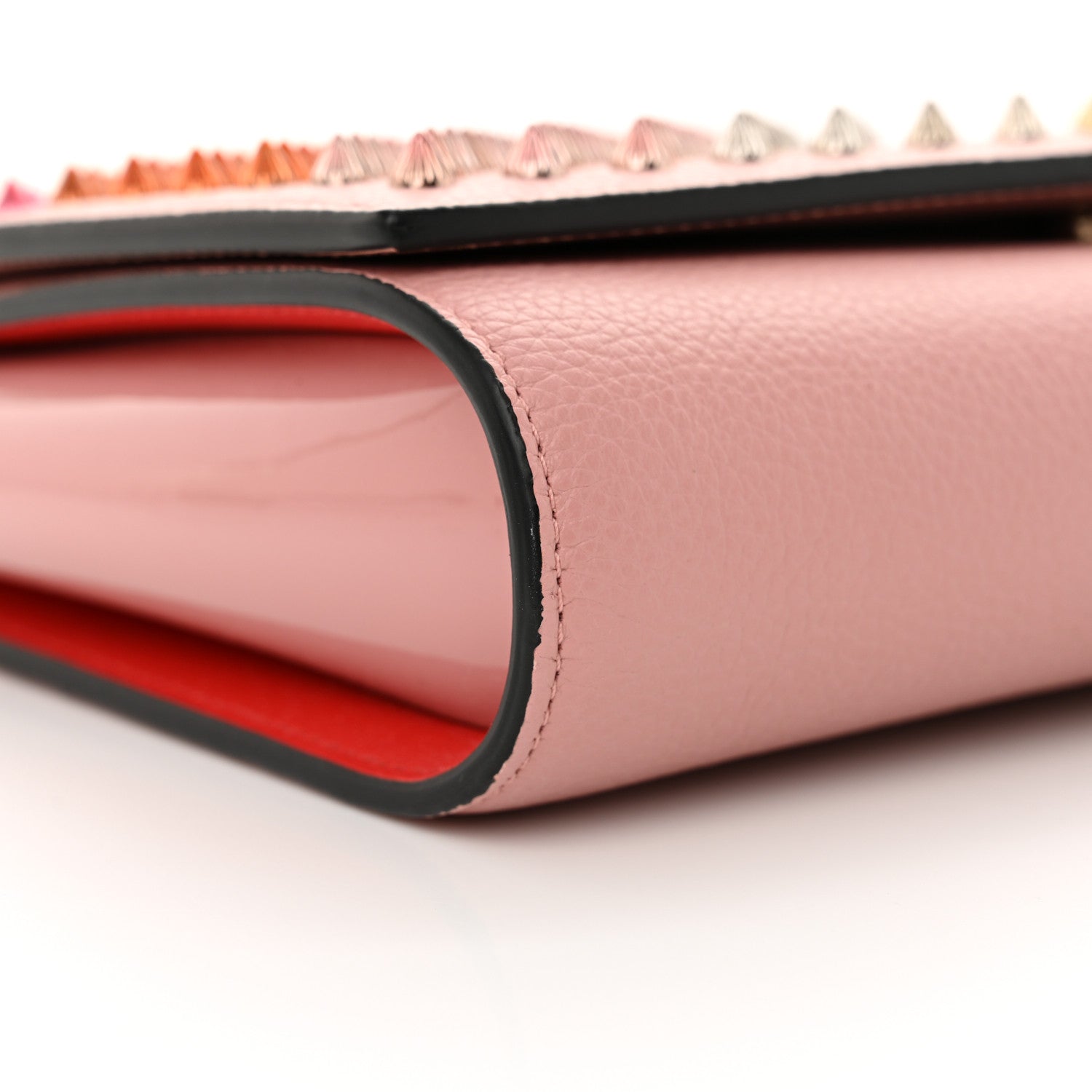 Christian Louboutin Calfskin Spikes Multimetal Paloma Clutch Voile 9 of 12