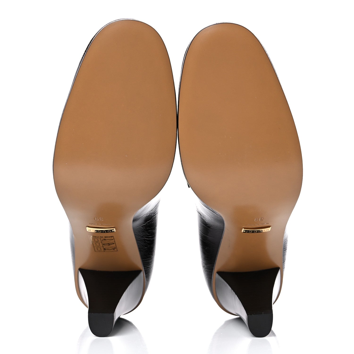Gucci Kid Soft Lux Horsebit Mid Heel Loafer Pumps 39 Brown 5 of 8